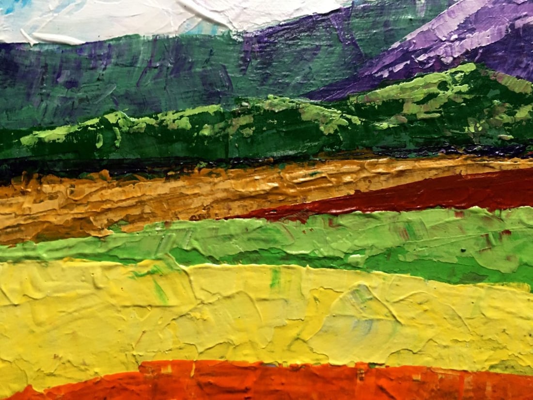 Oil painting Summer day in the mountains Zadorozhnya V. V. - 10