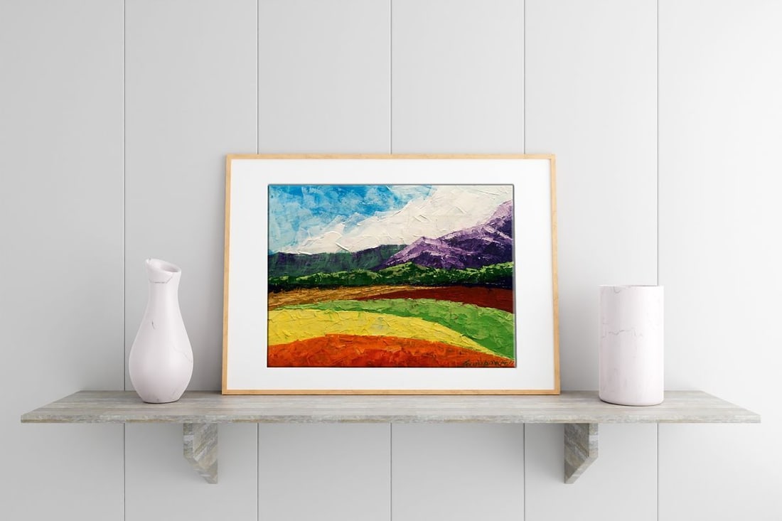 Oil painting Summer day in the mountains Zadorozhnya V. V. - 2