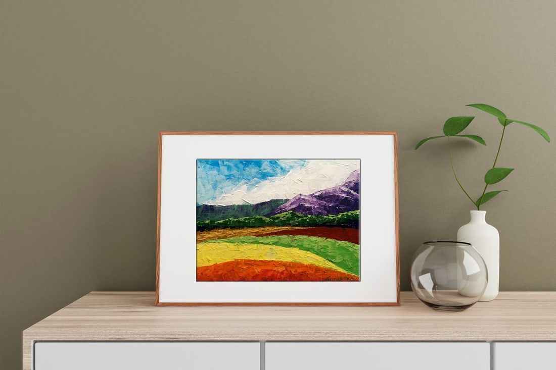 Oil painting Summer day in the mountains Zadorozhnya V. V. - 3