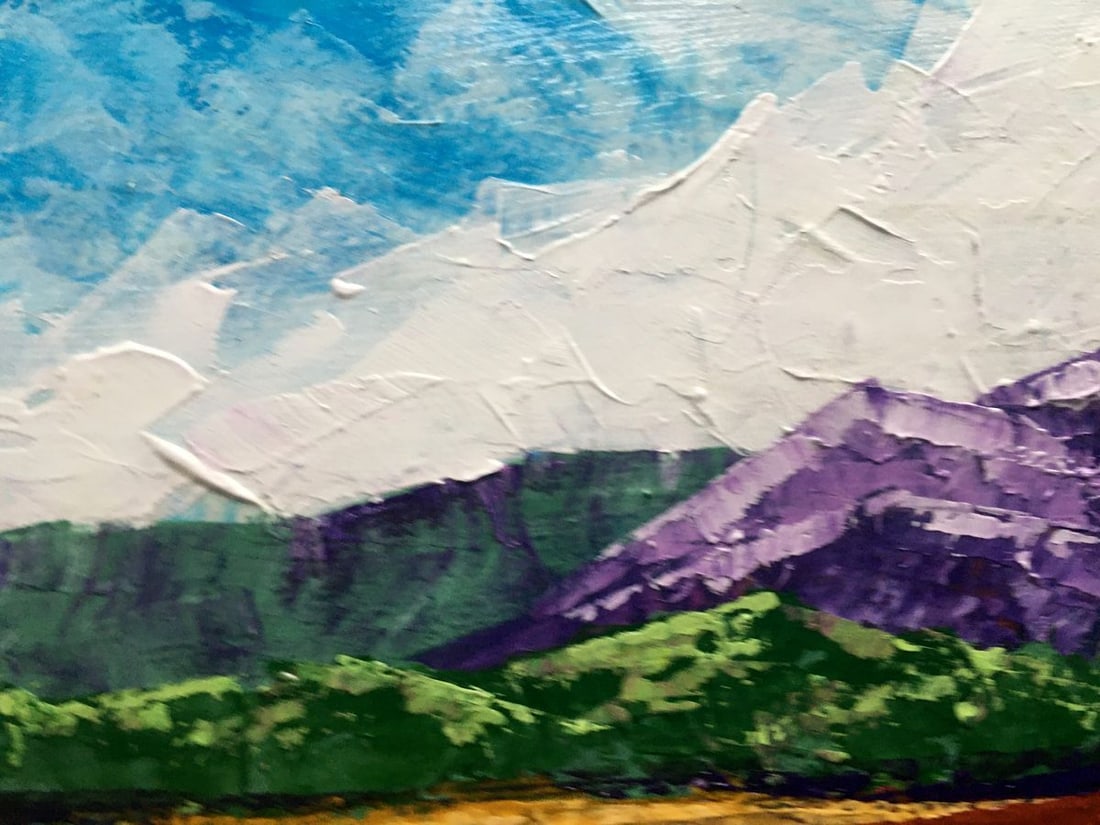 Oil painting Summer day in the mountains Zadorozhnya V. V. - 4