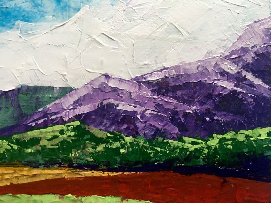 Oil painting Summer day in the mountains Zadorozhnya V. V. - 7