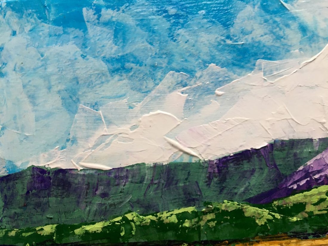 Oil painting Summer day in the mountains Zadorozhnya V. V. - 9
