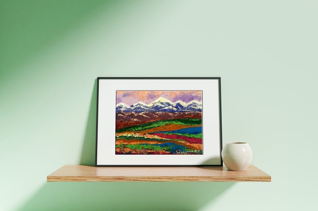 Oil painting Evening in the mountains Zadorozhnya V. V. - 2