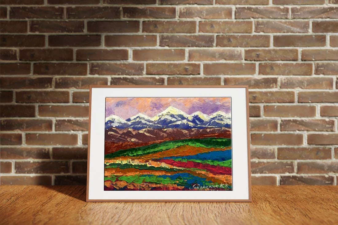 Oil painting Evening in the mountains Zadorozhnya V. V. - 3