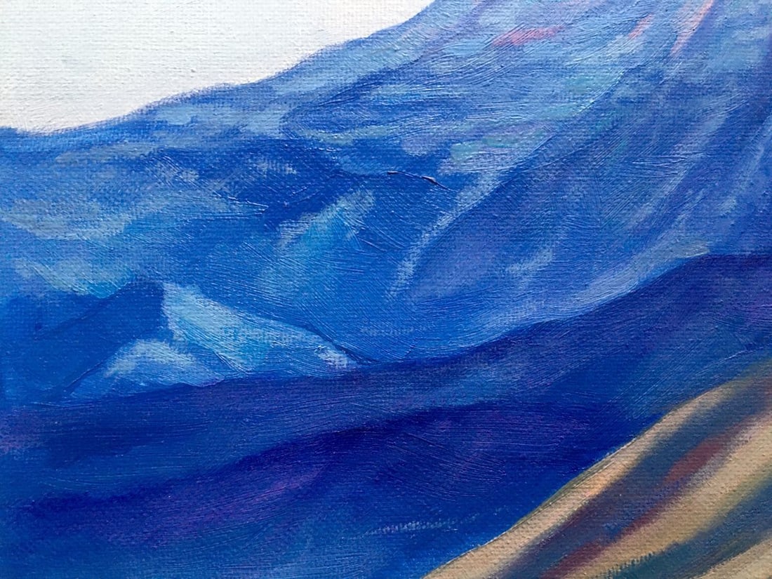 Oil painting Sunset behind the mountains Serdyuk Boris Petrovich - 10
