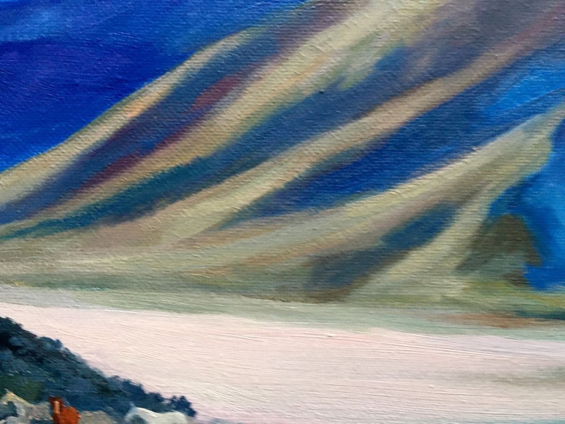 Oil painting Sunset behind the mountains Serdyuk Boris Petrovich - 12