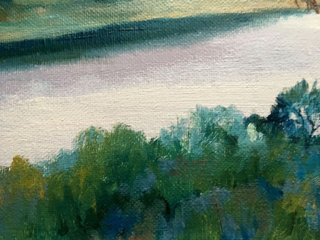 Oil painting Sunset behind the mountains Serdyuk Boris Petrovich - 7