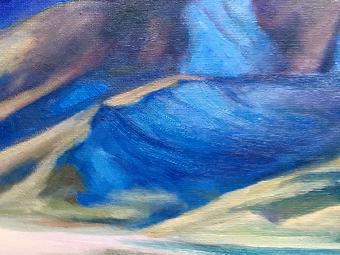 Oil painting Sunset behind the mountains Serdyuk Boris Petrovich - 9