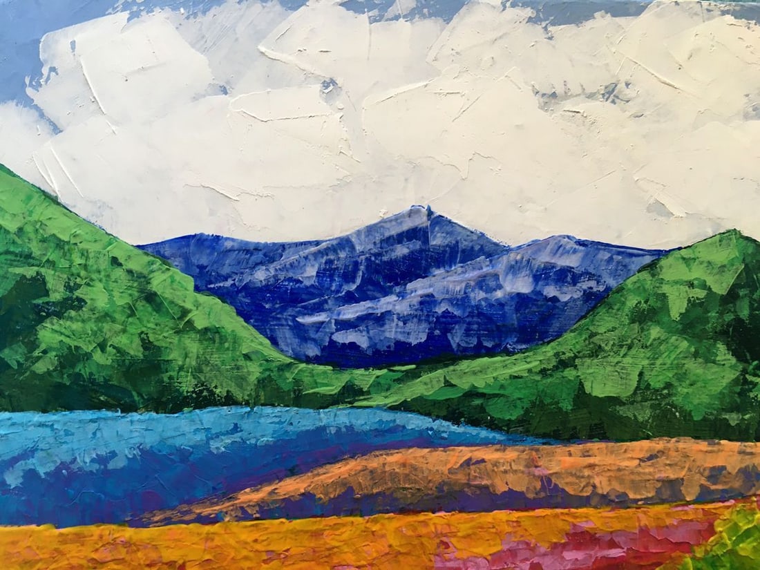Oil painting Fresh air in the mountains Zadorozhnya V. V. - 10