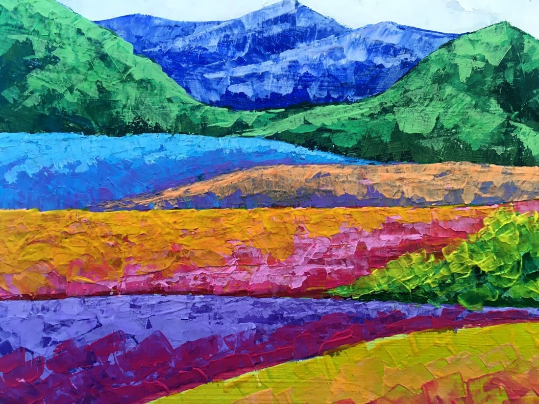 Oil painting Fresh air in the mountains Zadorozhnya V. V. - 11