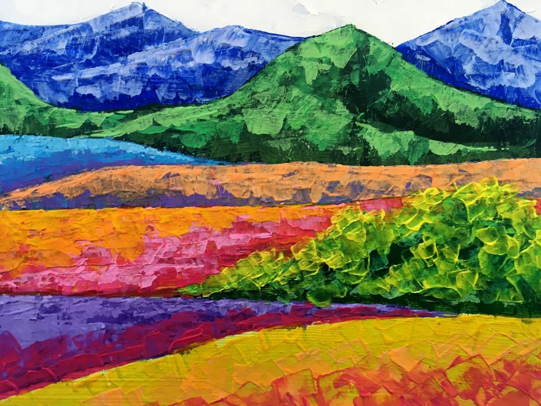 Oil painting Fresh air in the mountains Zadorozhnya V. V. - 5