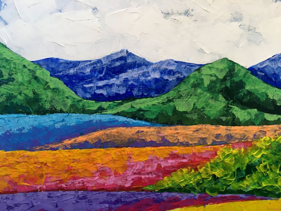 Oil painting Fresh air in the mountains Zadorozhnya V. V. - 6