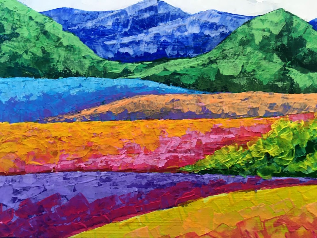 Oil painting Fresh air in the mountains Zadorozhnya V. V. - 8