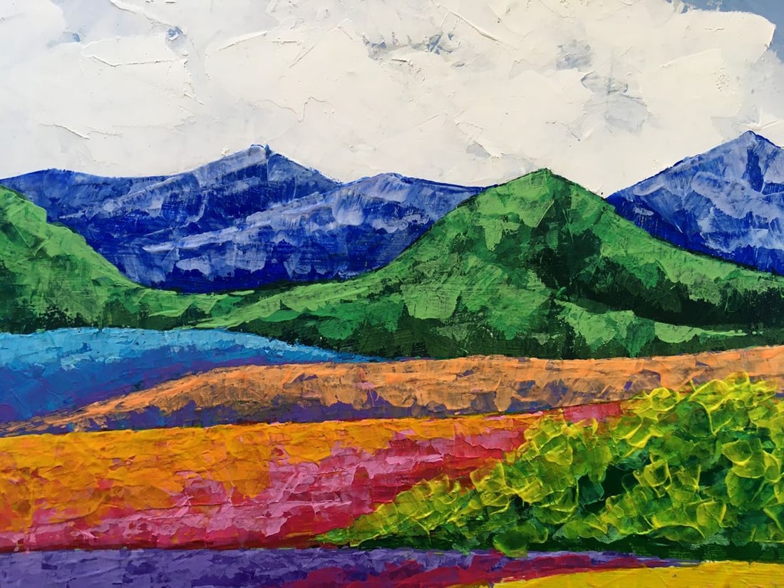 Oil painting Fresh air in the mountains Zadorozhnya V. V. - 9