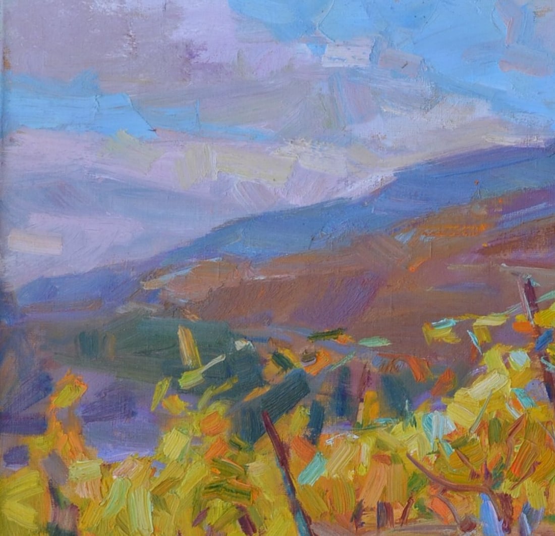 Oli painting Autumn vineyards Tepeta Miacheslav - 5
