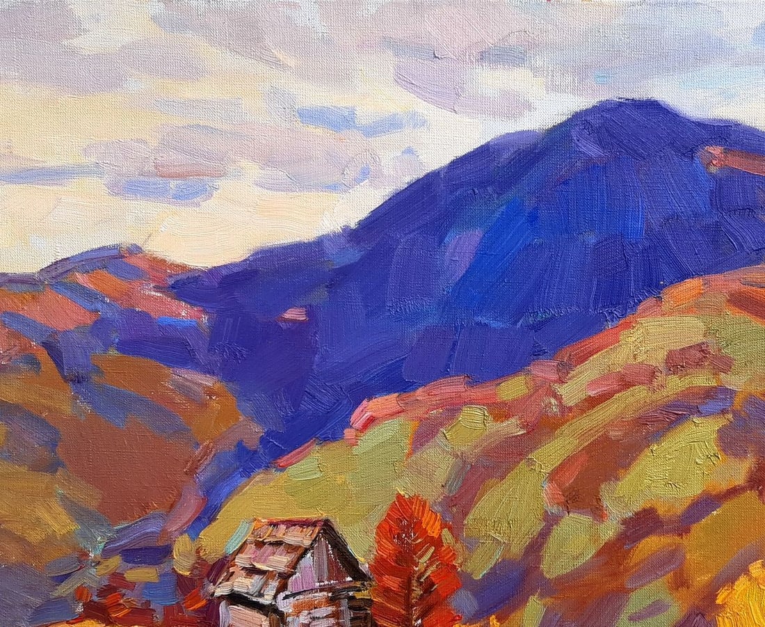 Oli painting Blue Mountain Tepeta Miacheslav - 2