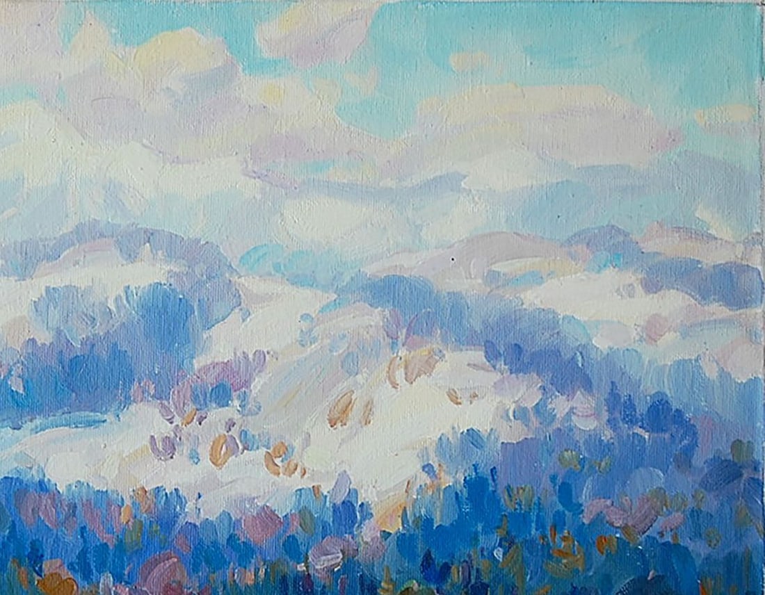 Oil painting Yablunytsky Pass Kotmin Dmitry - 3