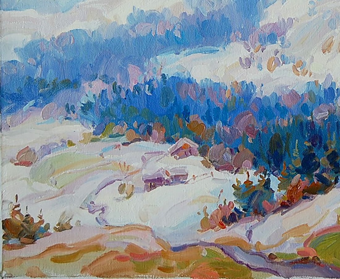 Oil painting Yablunytsky Pass Kotmin Dmitry - 4