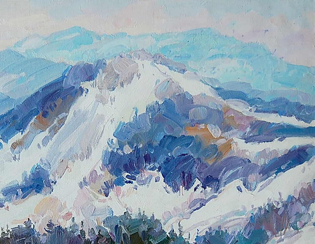 Oil painting Carpathians in Bukovel Kotmin Dmitry - 3