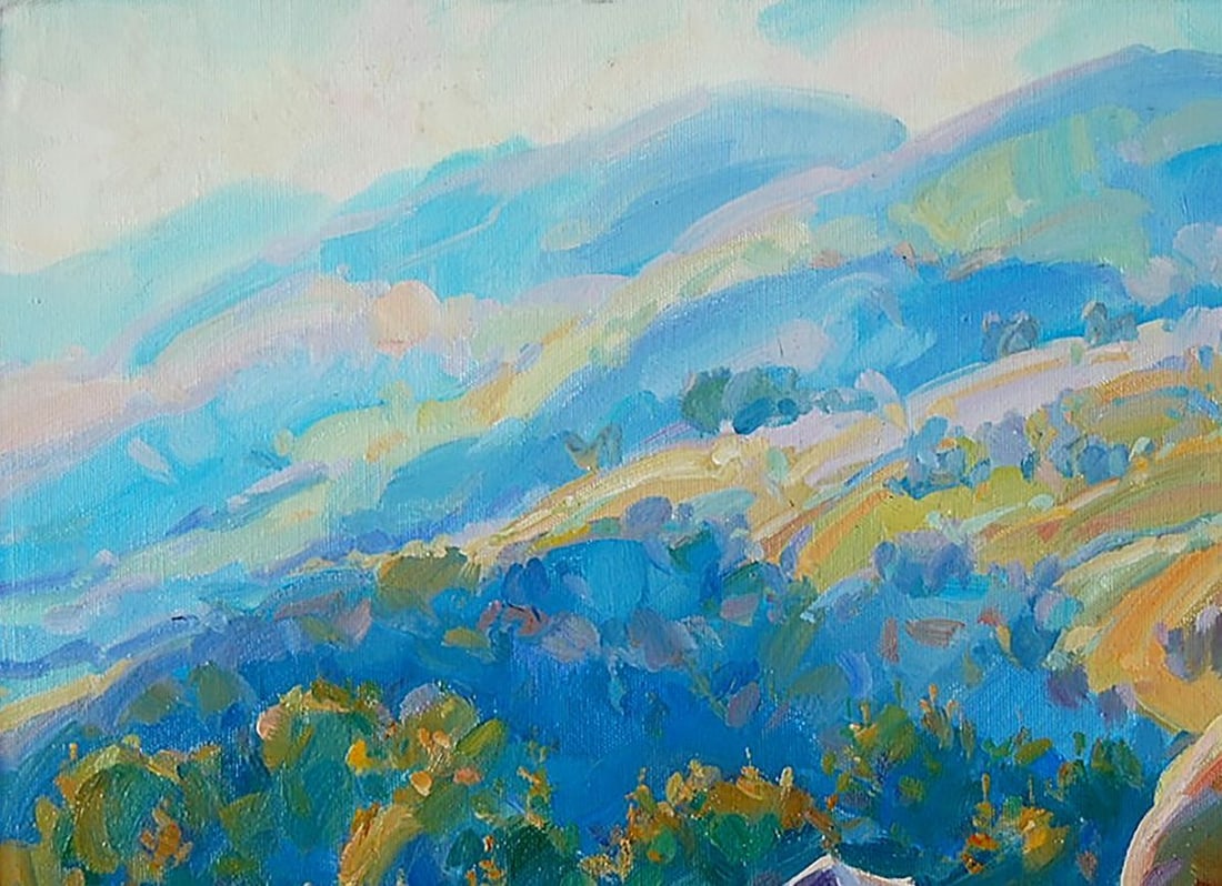 Oil painting Carpathians. Summer Kotmin Dmitry - 2