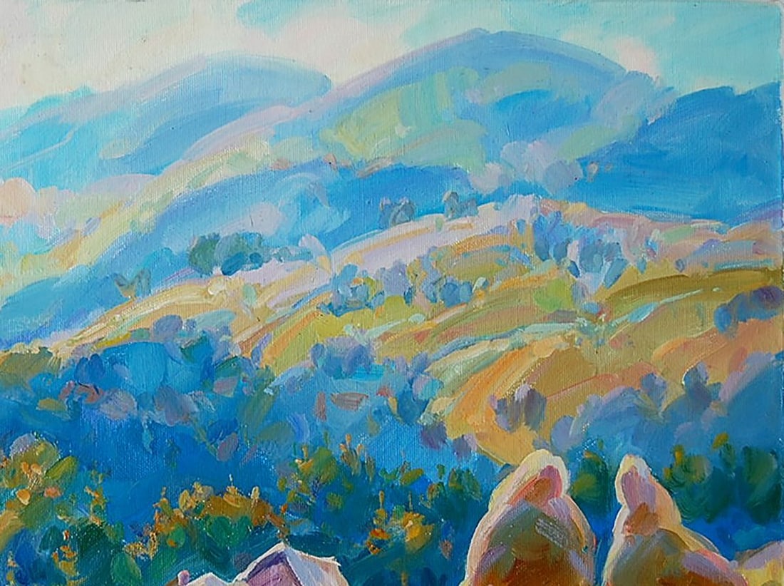Oil painting Carpathians. Summer Kotmin Dmitry - 3