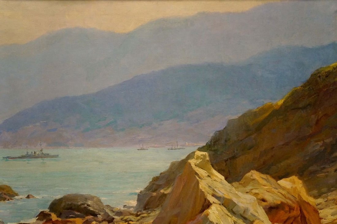 Oil painting Ships in the distance Sevets Victor Stepanovich - 4