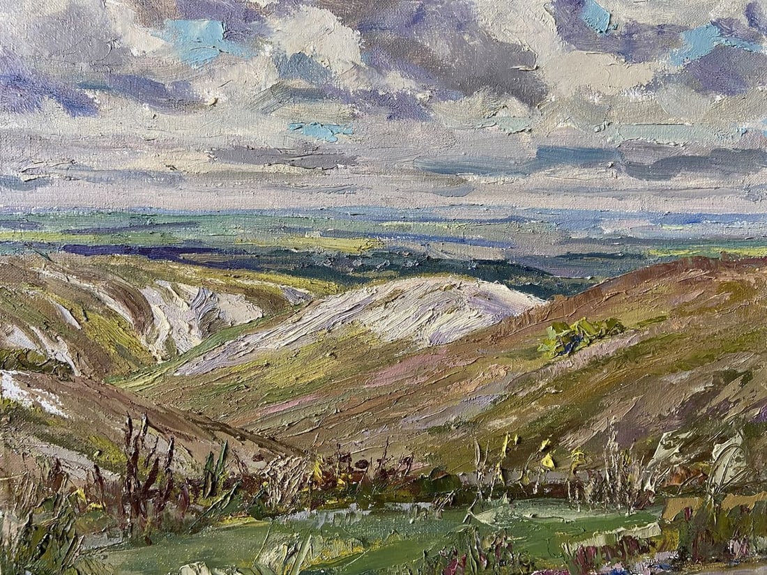 Oil painting White mountains Kapotenko Ivan Ivanovich: NoGap 4 *** ABOUT THIS PAINTING *** * TITLE: "White mountains" * ARTISTS: Kapotenko Ivan Ivanovich * SIZE: 40x50 cm/'15.74x19.68 inches' * MEDIUM: oil, canvas * HAND PAINTED: Original painting from