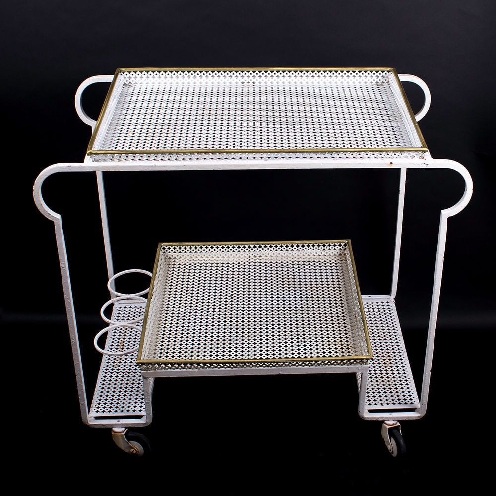 FRENCH MODERNIST serving table MATEGOT original paint (1 of 8)