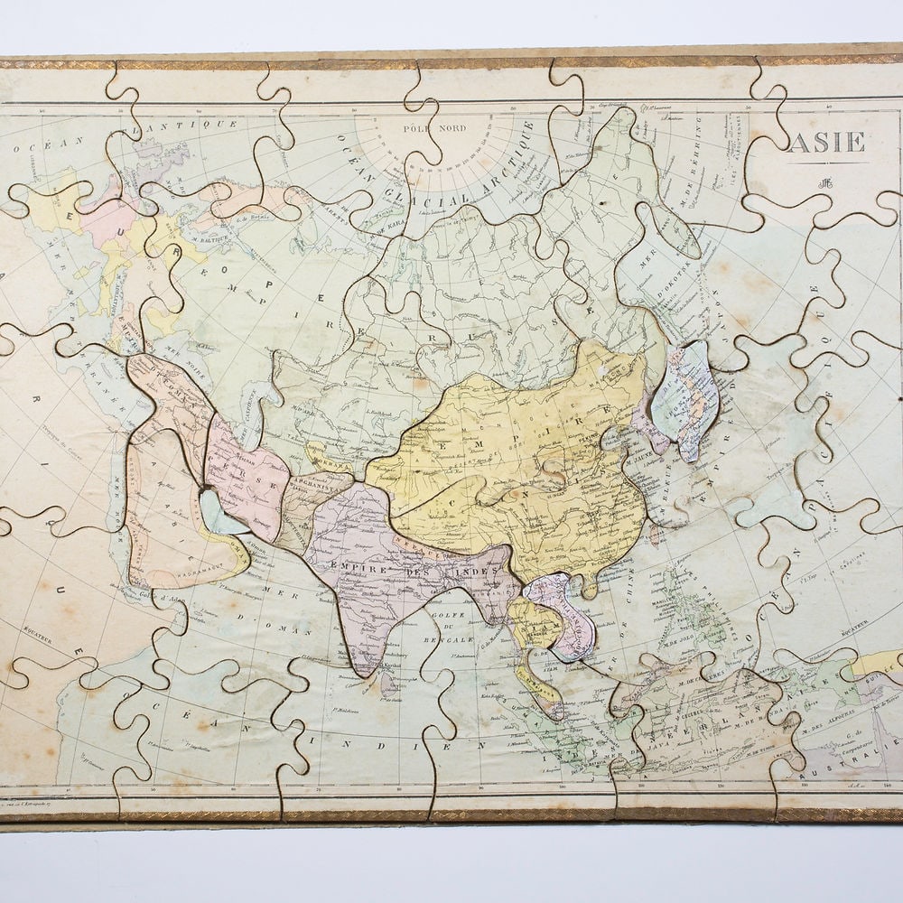 JJF Jouet et Jeux Francais Atlas puzzle set 1904 Paris - 3