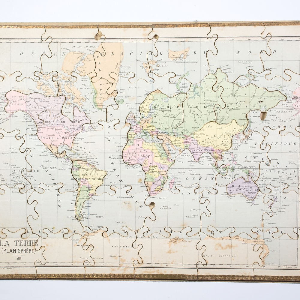 JJF Jouet et Jeux Francais Atlas puzzle set 1904 Paris - 4