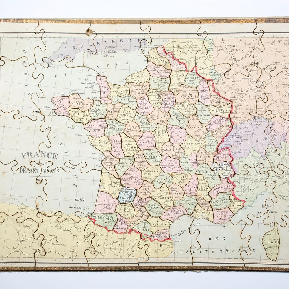 JJF Jouet et Jeux Francais Atlas puzzle set 1904 Paris - 5