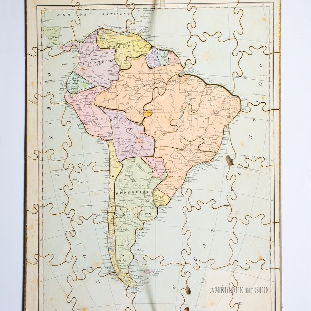 JJF Jouet et Jeux Francais Atlas puzzle set 1904 Paris - 6
