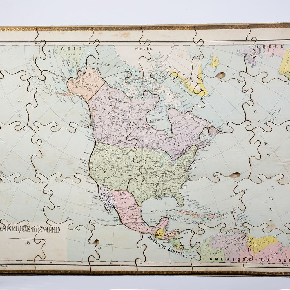 JJF Jouet et Jeux Francais Atlas puzzle set 1904 Paris - 7