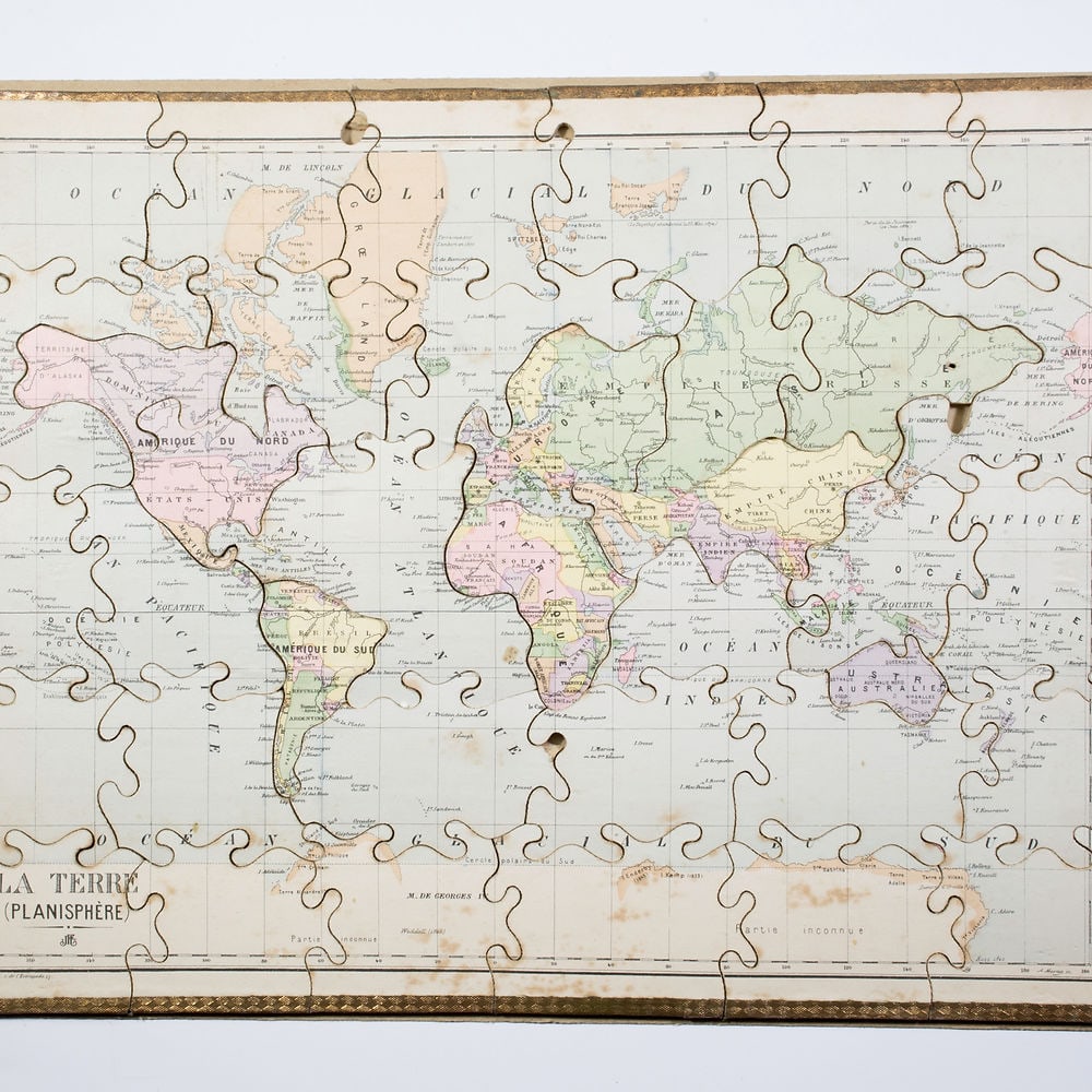 JJF Jouet et Jeux Francais Atlas puzzle set 1904 Paris - 8