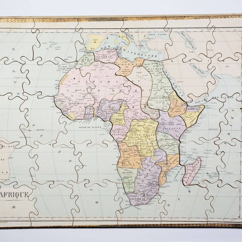 JJF Jouet et Jeux Francais Atlas puzzle set 1904 Paris - 9
