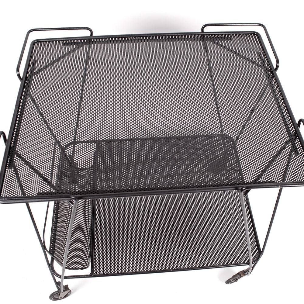 FRENCH MODERNIST Black serving table MATEGOT Mid century - 2