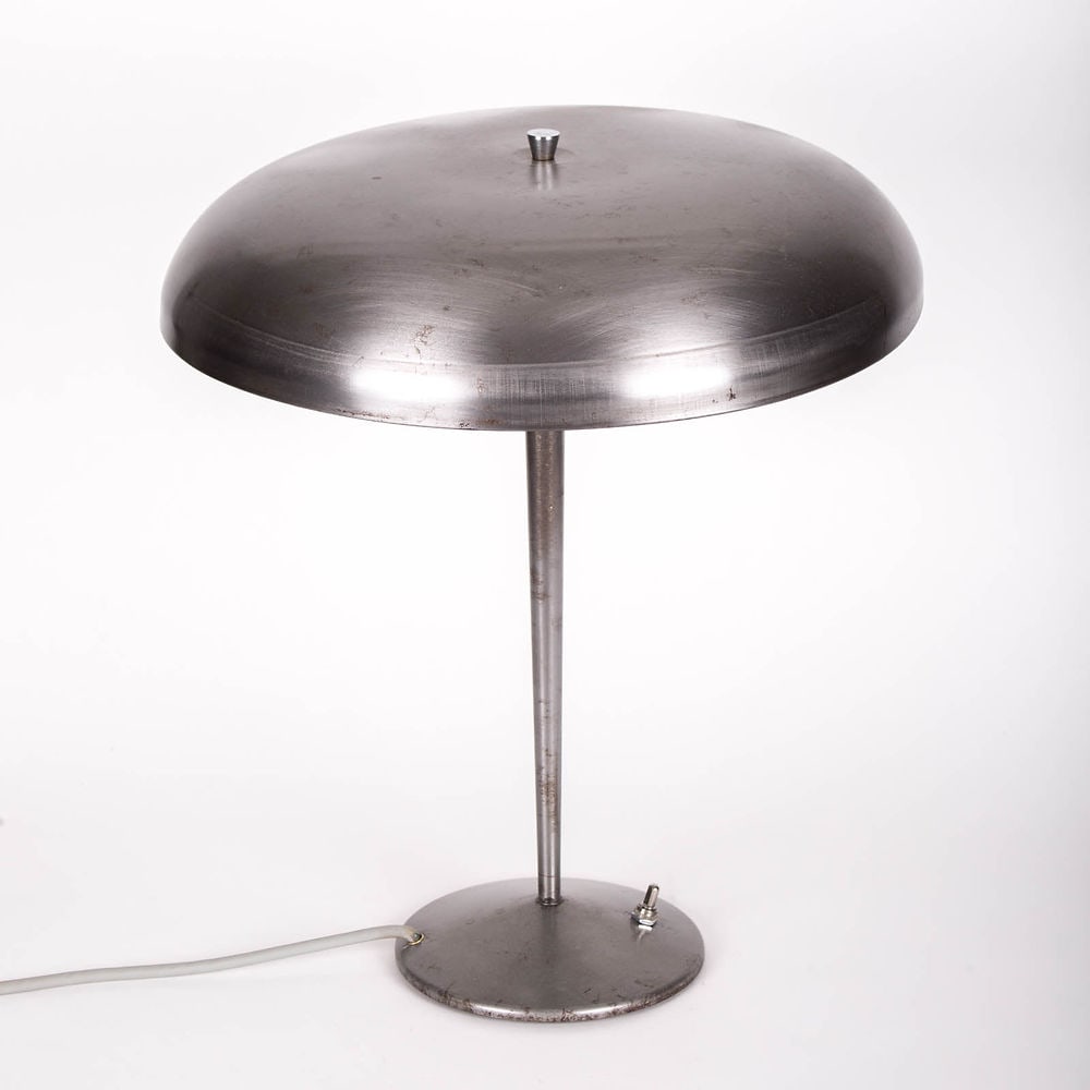 1960s Philips Desk Lamp designed by Louis Kalf: While at Philips, Kalff helped define the overall color, material, and form choices for a variety of projects. He also designed advertisements, branding, exhibitions, lighting, and various other produ