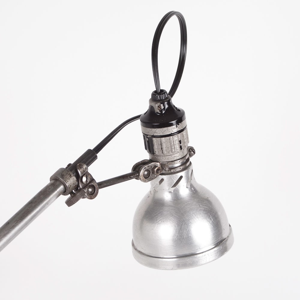 French industrial modernist task lamp Lumina mounted on a base - 2