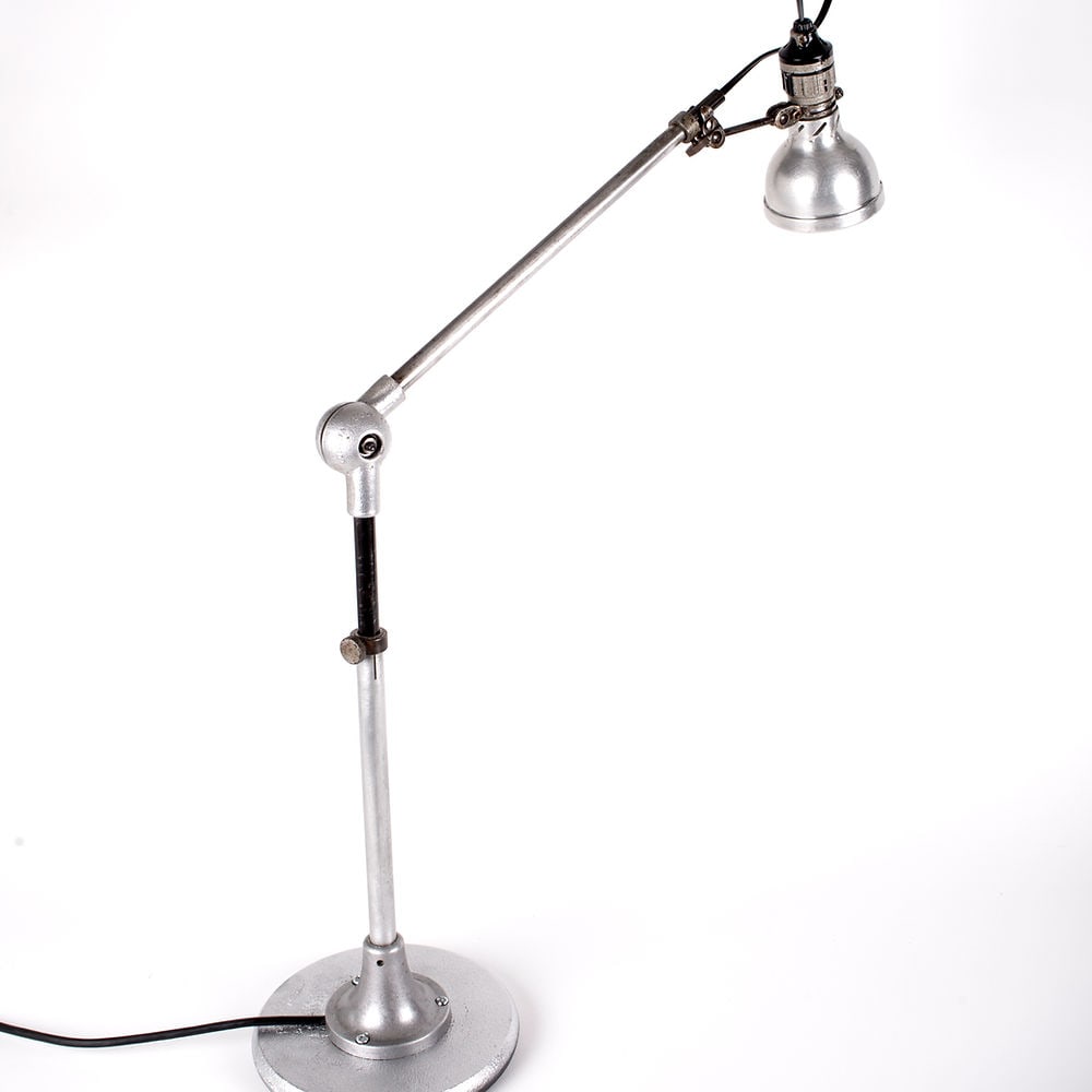 French industrial modernist task lamp Lumina mounted on a base - 5