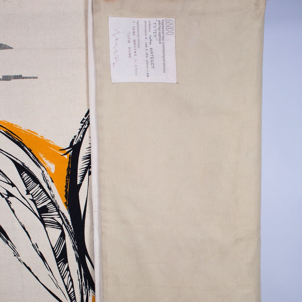 Mathieu Mategot tapestry Robert Four silk screened signed Totem - 4