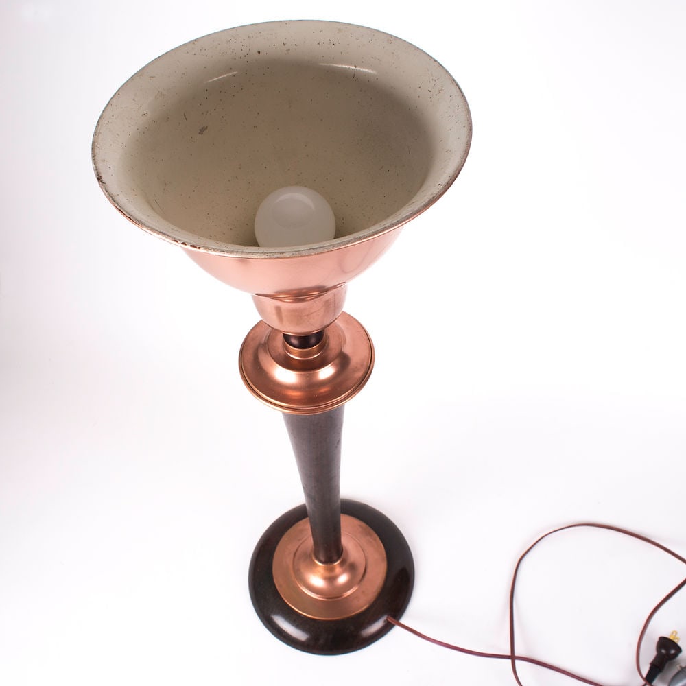 FRENCH torchiere ART DECO MAZDA TASK LAMP - 4