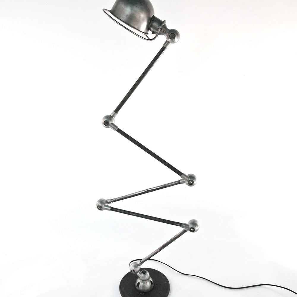 FRENCH INDUSTRIAL JIELDE MODERNIST LAMP DOMECQ FLOOR LAMP 5 Arms: French modernist lamp made in the 1950's , by Jean Louis Domecq . It is the original design , other extension can be added to extend the arms using the same principle. The particularity of the connect