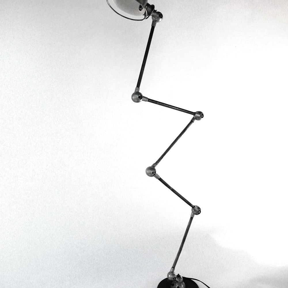 FRENCH INDUSTRIAL JIELDE MODERNIST LAMP DOMECQ FLOOR LAMP 5 Arms - 4
