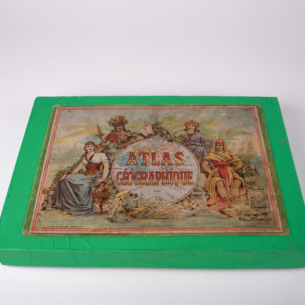 Barbie du Bocage dissected Atlas puzzle Maison Basset 19th Century box set (1 of 7)