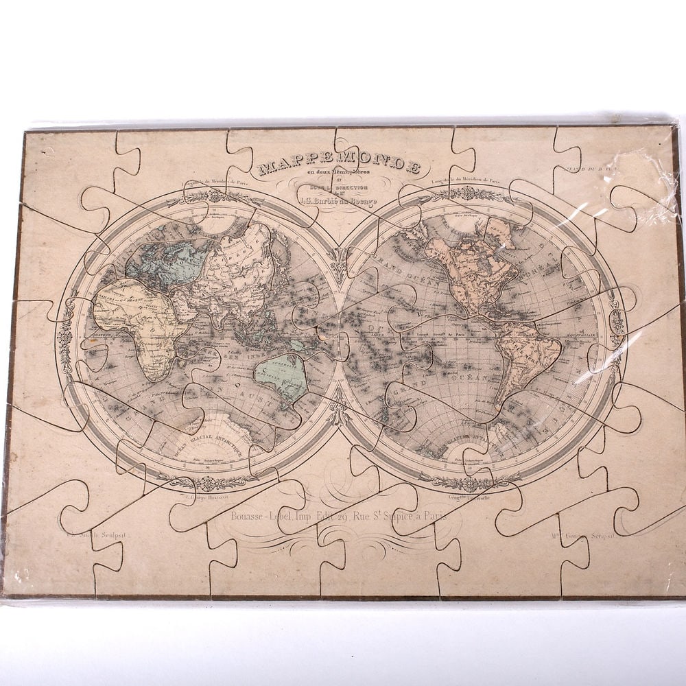 Barbie du Bocage dissected Atlas puzzle Maison Basset 19th Century box set - 2