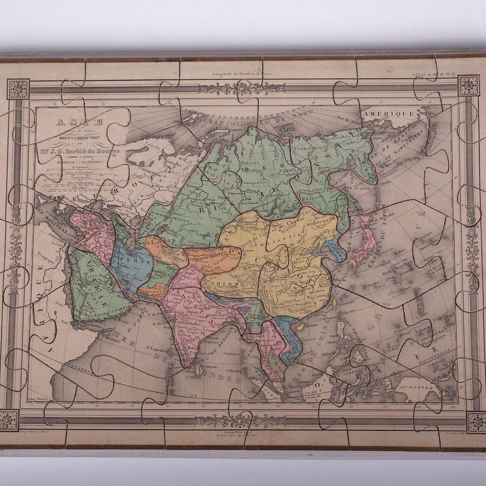 Barbie du Bocage dissected Atlas puzzle Maison Basset 19th Century box set - 7