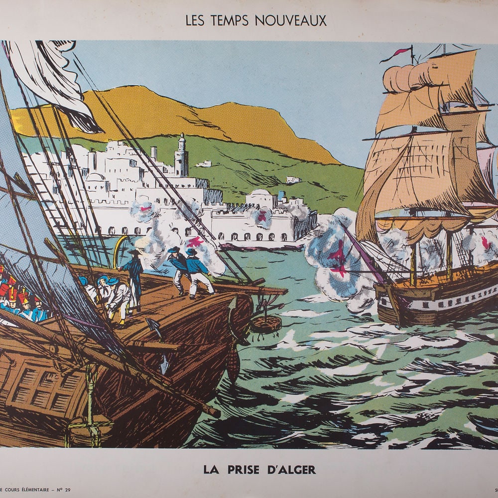 Vintage History french School Poster, Georges Lang 23 and 26 circa 1950 - 3