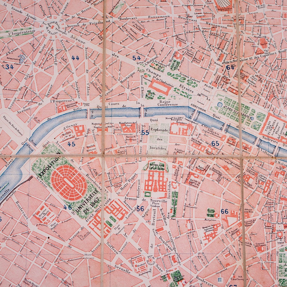 Nouveau plan de Paris 1867 by Lanee Editeur-Geographer - 3