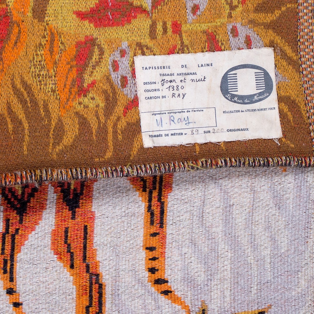 RAY Michèle cartonnier for ROBERT FOUR "night and day " Aubusson tapestry - 5