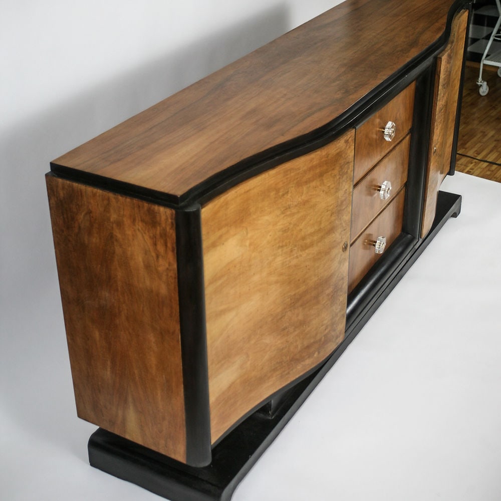 FRENCH ART DECO CUBIST MODERNIST SIDEBOARD DOMINIQUE ADNET - 2